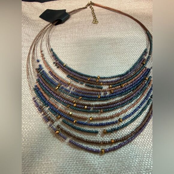 Fashion Jewelry - Layered
Beaded NECKLACE -
Elegant style Adjustable to 26”. - Picture 2 of 5